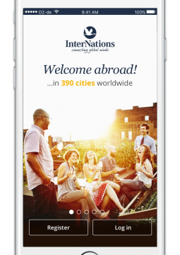 InterNations iPhone Login Page