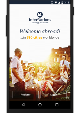 InterNations Android Login Page