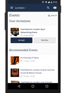 InterNations Android Events