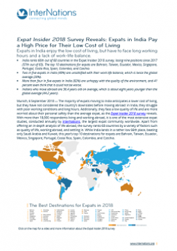 India: Expats in India Pay a  High Price for Their Low  Cost of Living