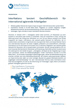 Deutsch: InterNations lanciert Geschäftsbereich für international agierende Arbeitgeber