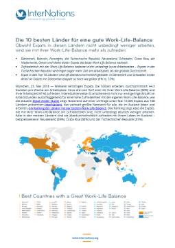 Deutsch: Die 10 besten Länder für eine gute Work-Life-Balance